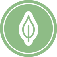 natural folha circular ícone símbolo png