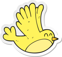 sticker of a cartoon bird png