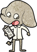 éléphant de dessin animé mignon png