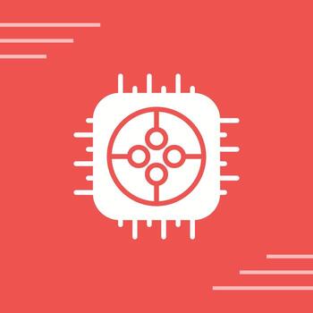 icono de vector de cpu