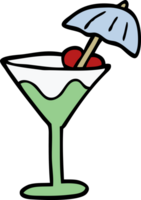 cartoon doodle cocktail png