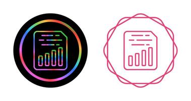 Document Insert Chart Vector Icon