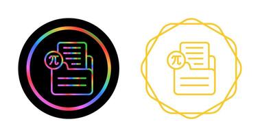 Document Insert Formula Vector Icon