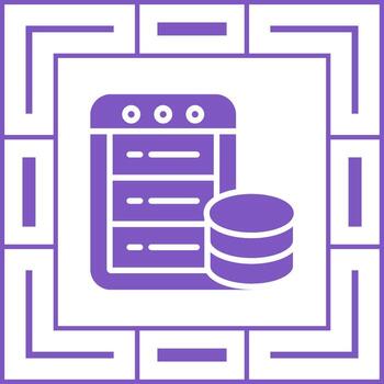 icono de vector de base de datos