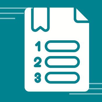 numerado vector icono