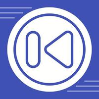 Previous Track Button Vector Icon