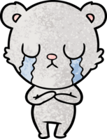 crying bear cartoon chraracter png