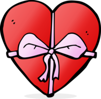 cartoon heart shaped present png