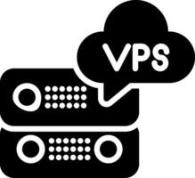 vps hospedaje vector icono