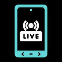 Live Streaming Vector Icon