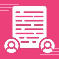 Document Collaboration Vector Icon