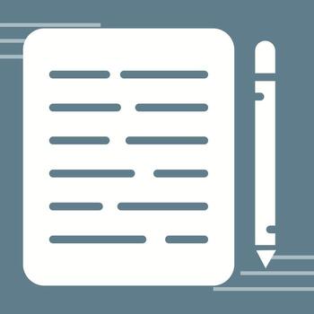 Document Editing Vector Icon