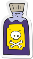 autocollant d'un poison de dessin animé png