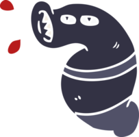 tekenfilm doodle monster bloedzuiger png