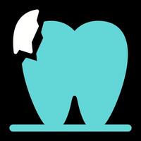 Broken Teeth Vector Icon