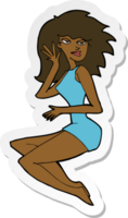 sticker of a cartoon sexy woman png