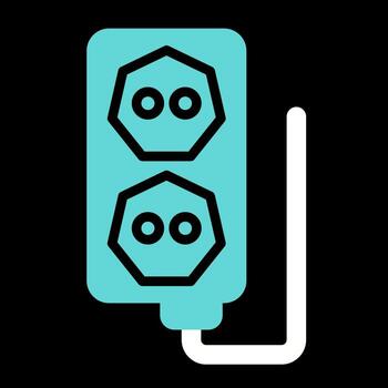 icono de vector de enchufe