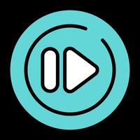 Next Track Circle Vector Icon