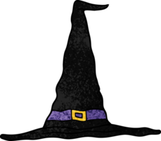 chapeau de sorcière doodle dessin animé png