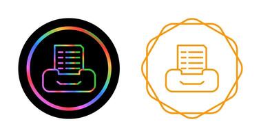 Filing cabinet with files Vector Icon