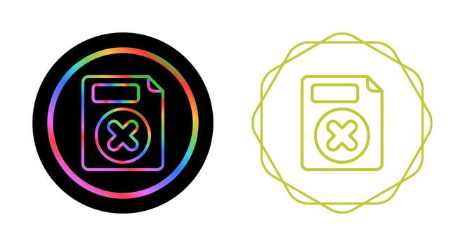 Eliminar botón vector icono