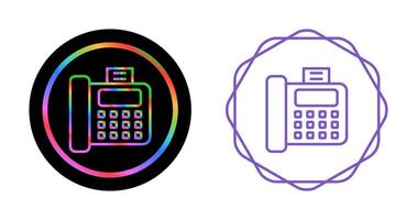 icono de vector de máquina de fax