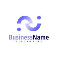 Letter N logo design vector. Creative Initial N logo concepts template vector