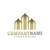 Mosque logo design vector. Creative Mosque logo concepts template vector