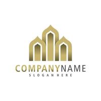 Mosque logo design vector. Creative Mosque logo concepts template vector