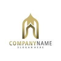 Mosque logo design vector. Creative Mosque logo concepts template vector