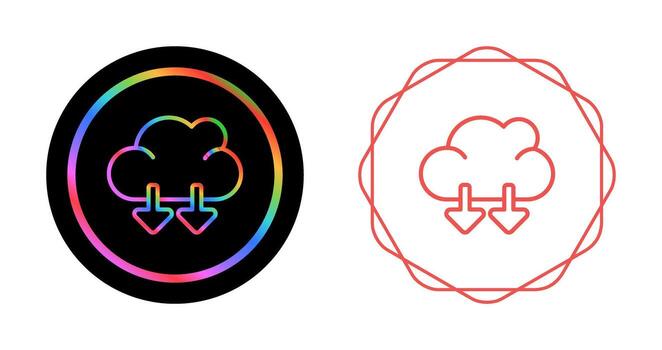 icono de vector de nube