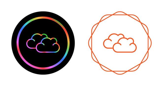 icono de vector de nube