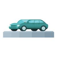 New sedan car icon cartoon vector. Store showroom vector