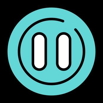 Pause Circle Vector Icon