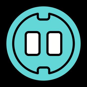 icono de vector de enchufe