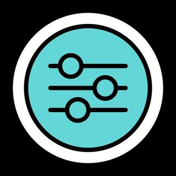 icono de vector de ecualizador