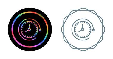 Clock with arrow Vector Icon