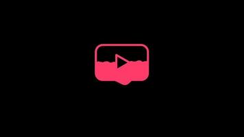 Sozial Medien Symbol mit Flüssigkeit Animation video