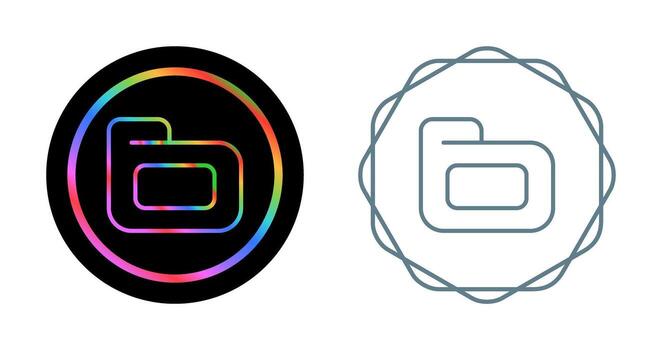 icono de vector de carpeta