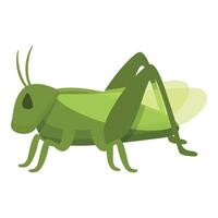 Smile grasshopper icon cartoon vector. Creature figure vector