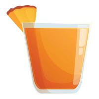 Alcoholic cocktail icon cartoon vector. Summer party vector