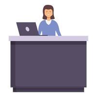 Work customer visitor icon cartoon vector. Client support vector