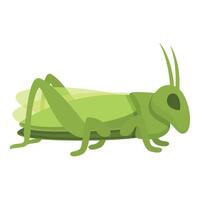 Small grasshopper icon cartoon vector. Amusing creature vector