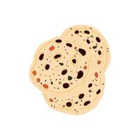 naan icon Cartoon Vector illustration Isolated on White Background