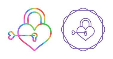 Love lock Vector Icon