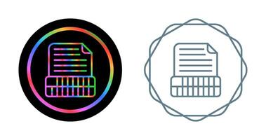 Document Insert Table Vector Icon