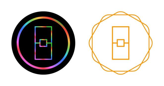 rectángulo vector icono