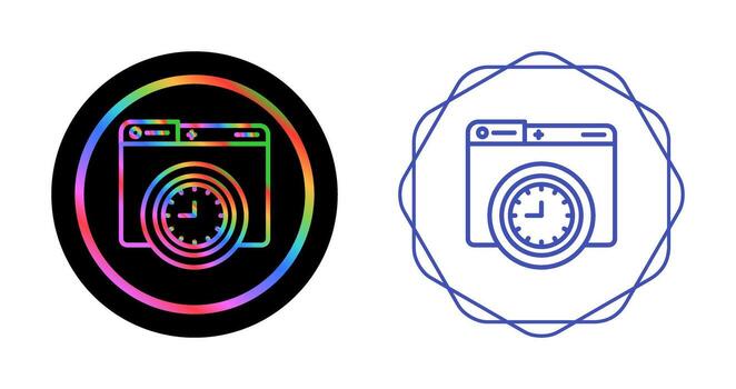 icono de vector de reloj