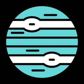icono de vector de planeta