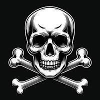 Skull with Cross Bone vector